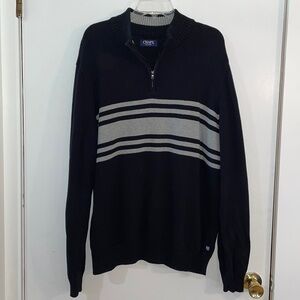 Chaps Quarter Zip Men's Cotton Sweater Size XL